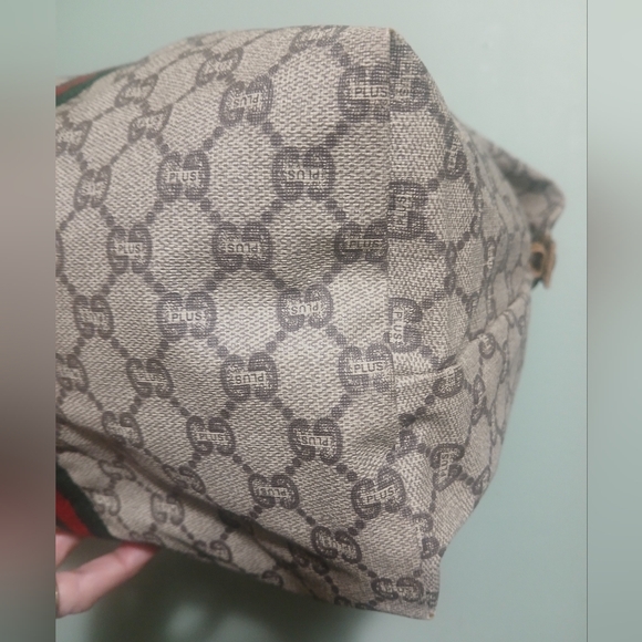 EUC GUCCI Plus Weekender COA Sherry Line Bag - Picture 5 of 12